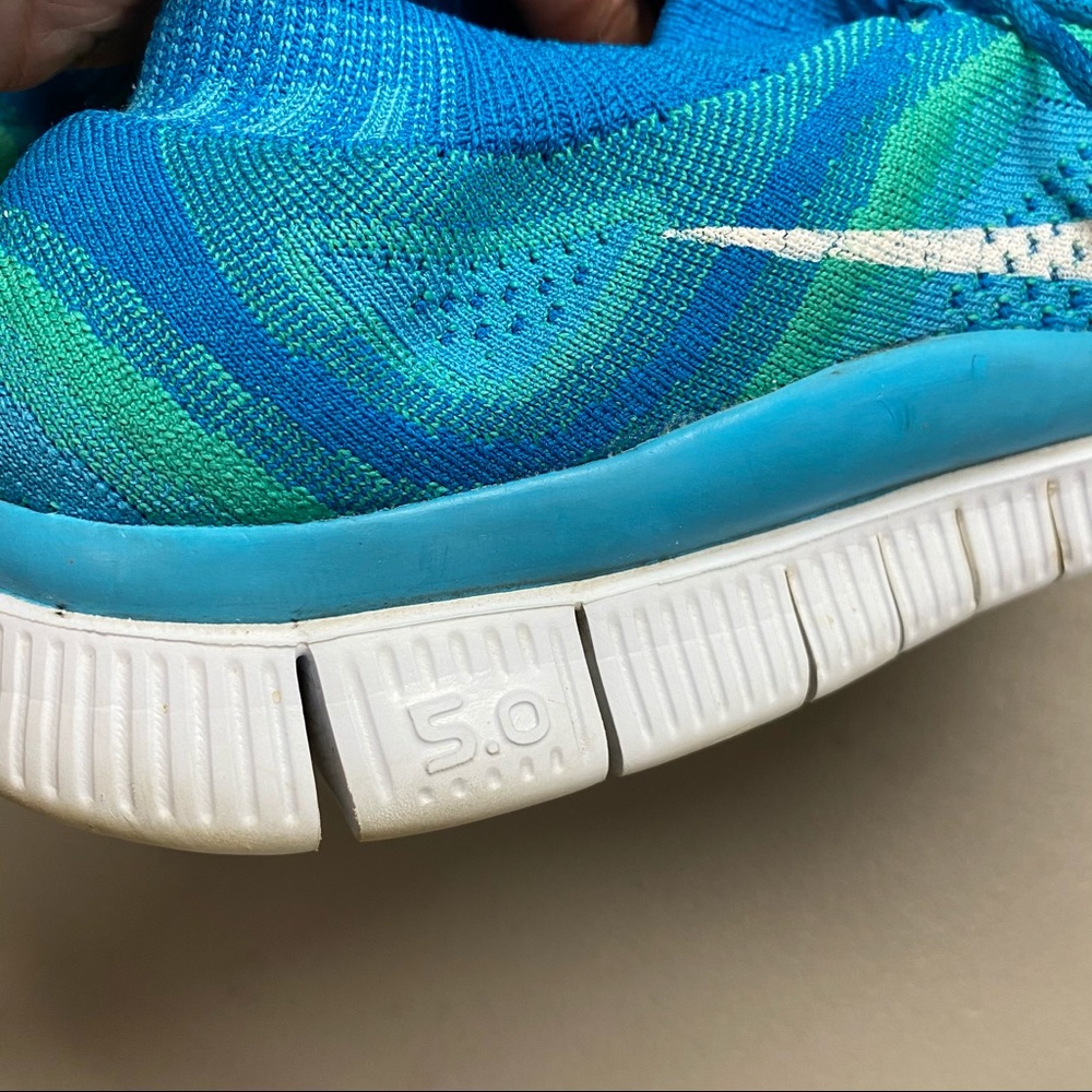 Nike Free Flyknit 5.0 Sneaker Shoe Sofsole W Sz 11 - Picture 5 of 6